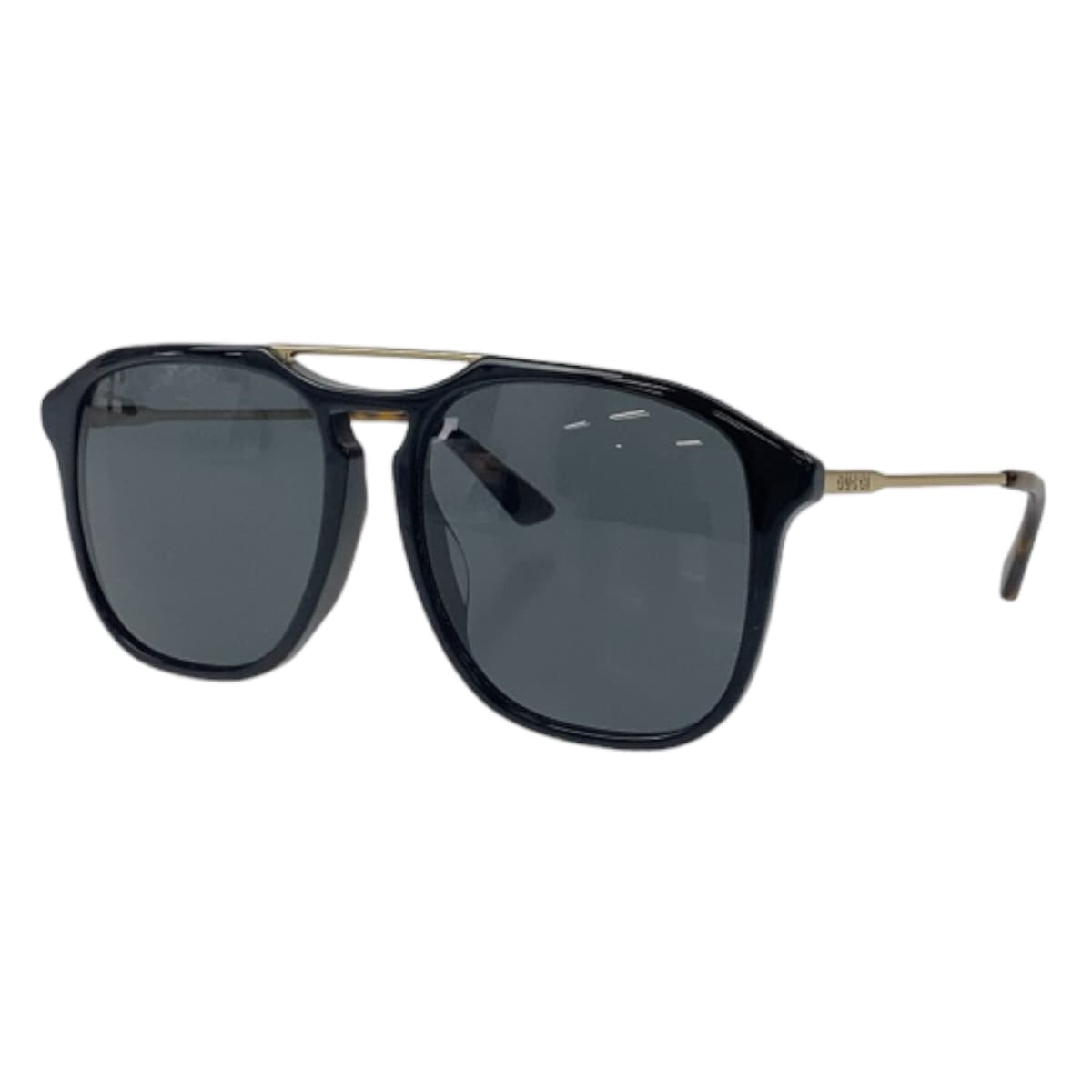 Gucci Black Brown Gold Sunglasses GG0321S