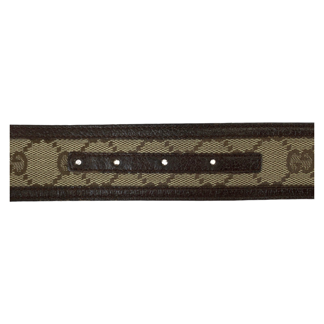 Gucci Interlocking GG Canvas Leather Belt