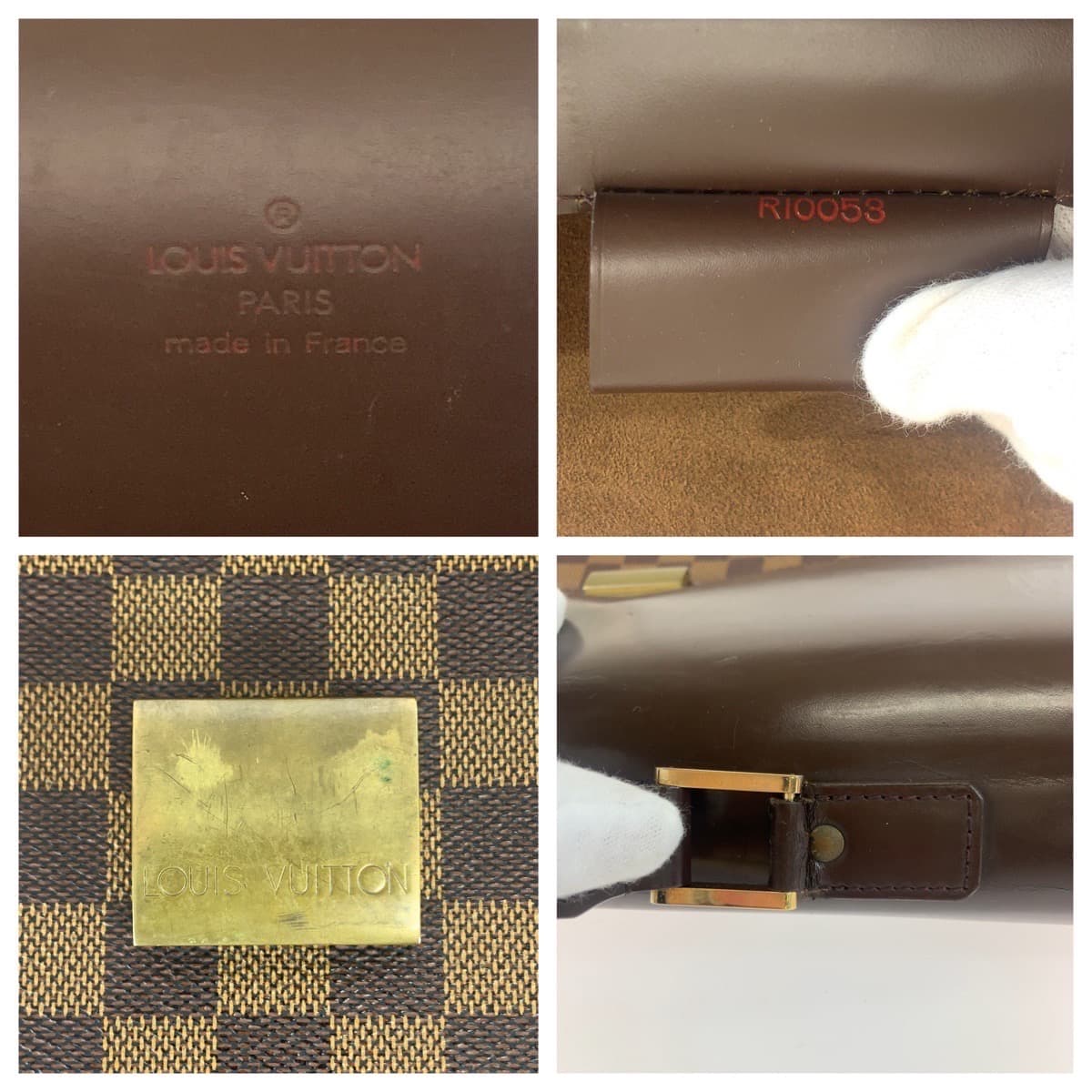 Louis Vuitton Damier Altona GM Briefcase PVC/Leather N53312 in Very Good Condition