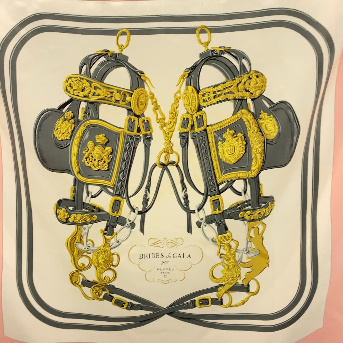 Hermes Silk Scarf BRIDES de GALA 90