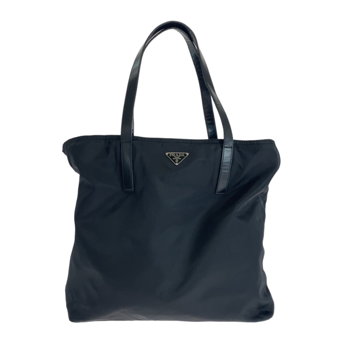 Prada Nylon Tessuto Triangle Logo Tote Bag