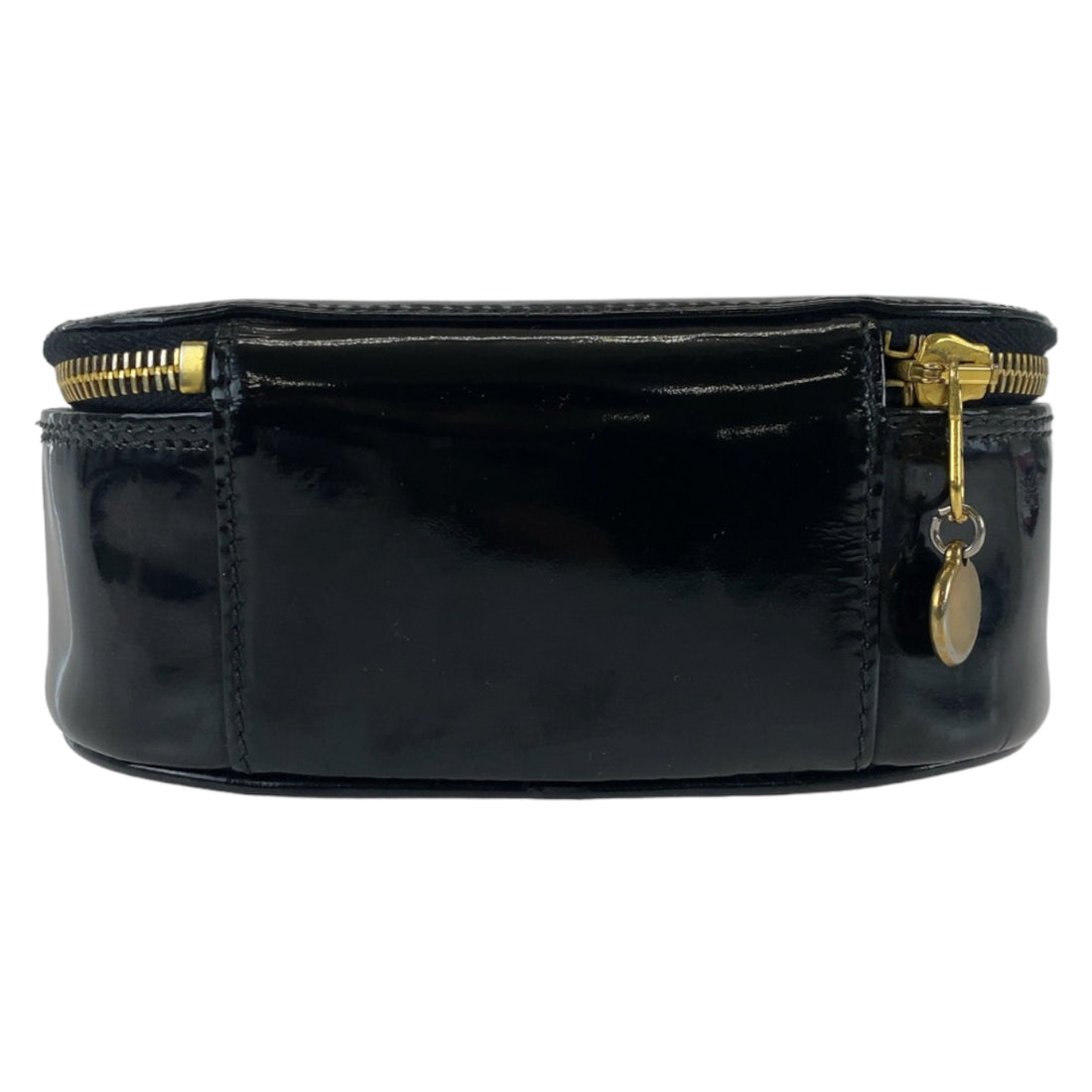 Chanel Black Enamel Pouch with Mirror