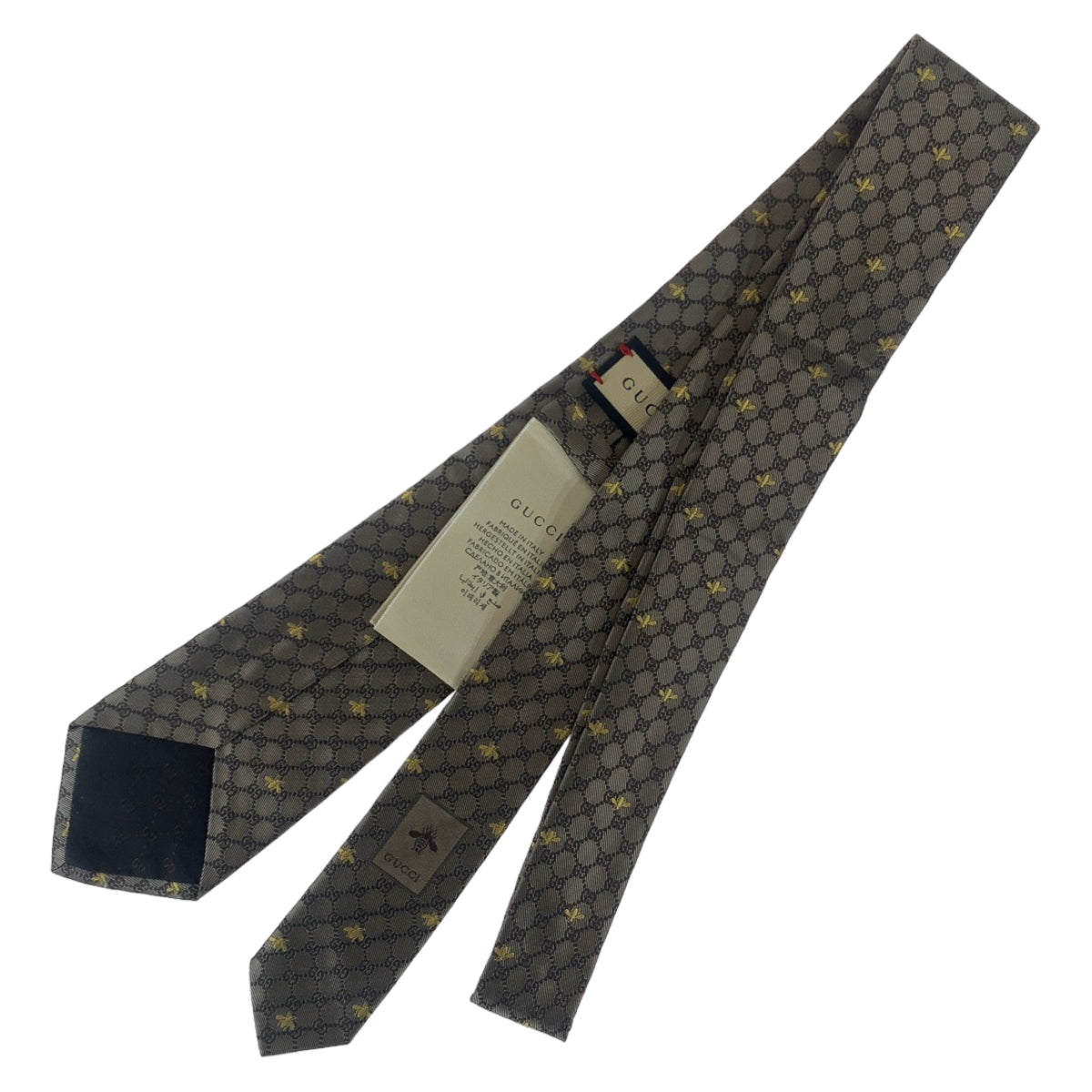 Gucci Silk GG Bee Necktie 545078 in Great Condition