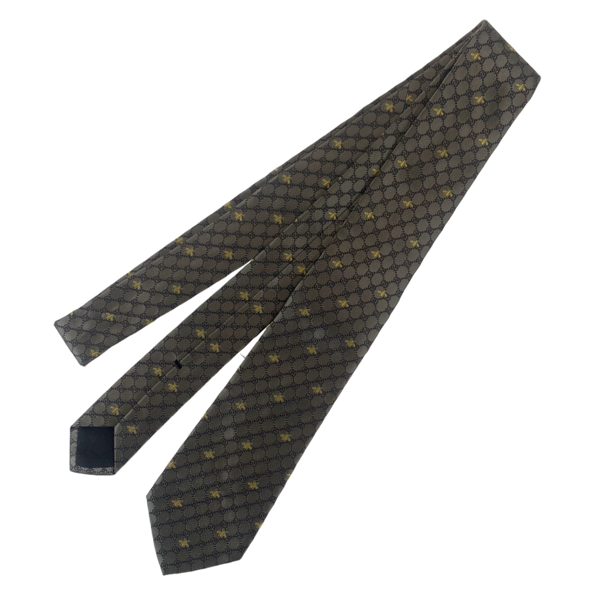 Gucci Silk GG Bee Necktie 545078 in Great Condition