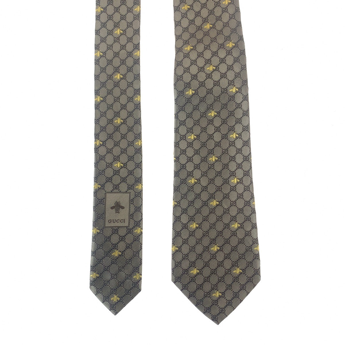 Gucci Silk GG Bee Necktie 545078 in Great Condition