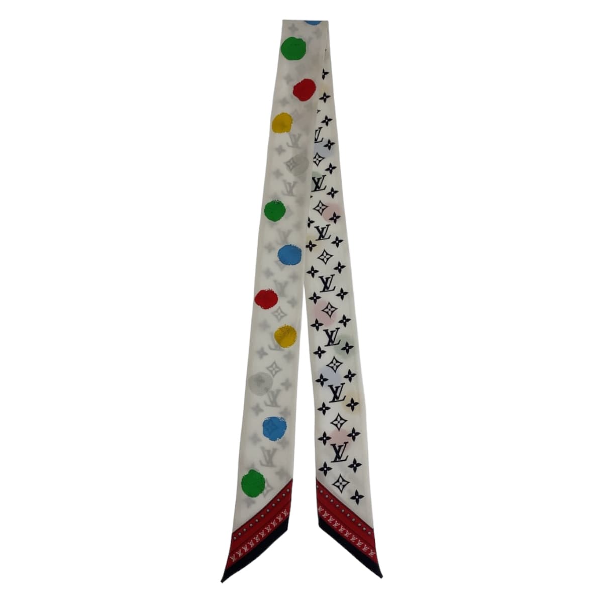 Louis Vuitton Silk Bandou BB Painted Dot Scarf M78284 in Very Good Condition