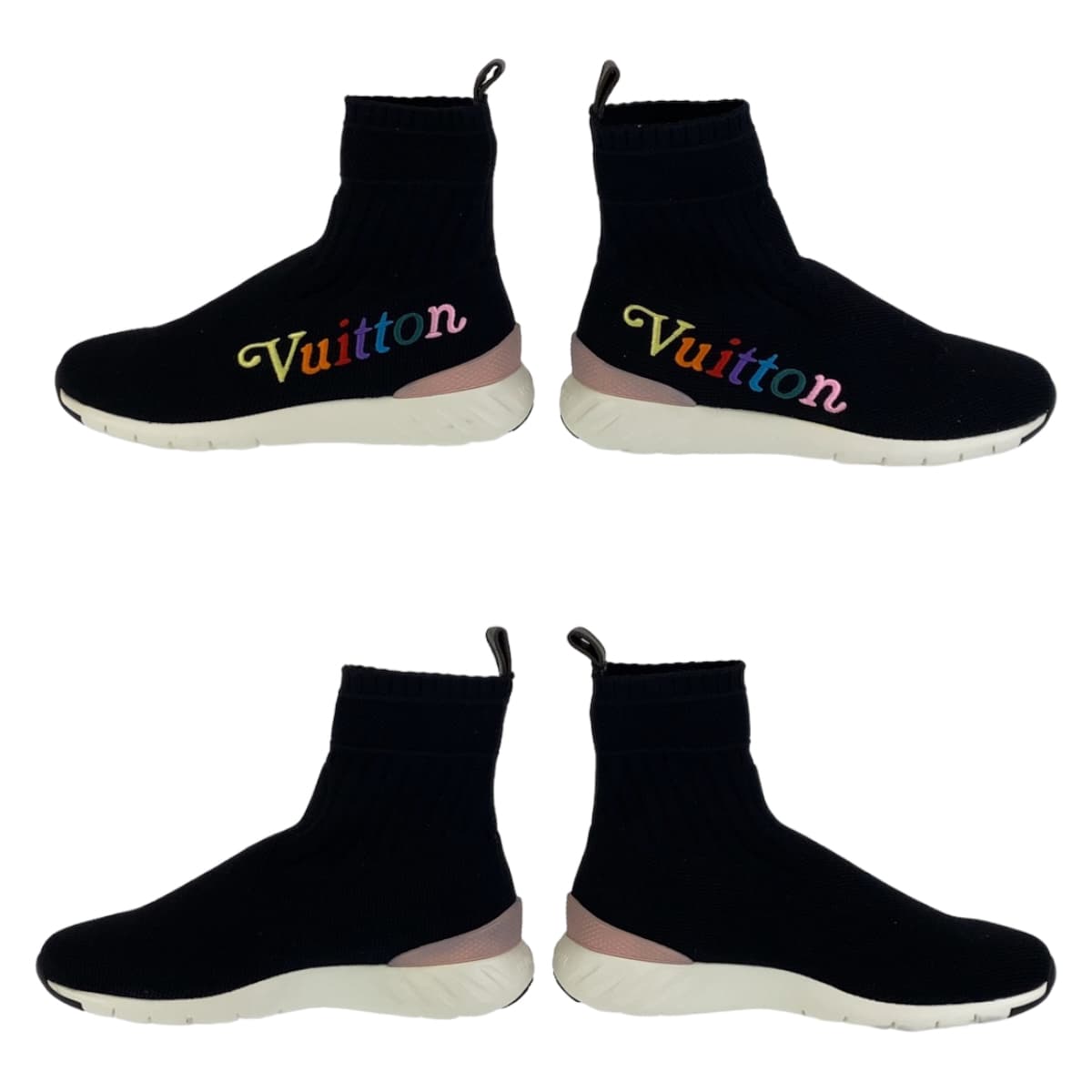 Louis Vuitton Aftergame Knit/Rubber Sneakers in Excellent Condition