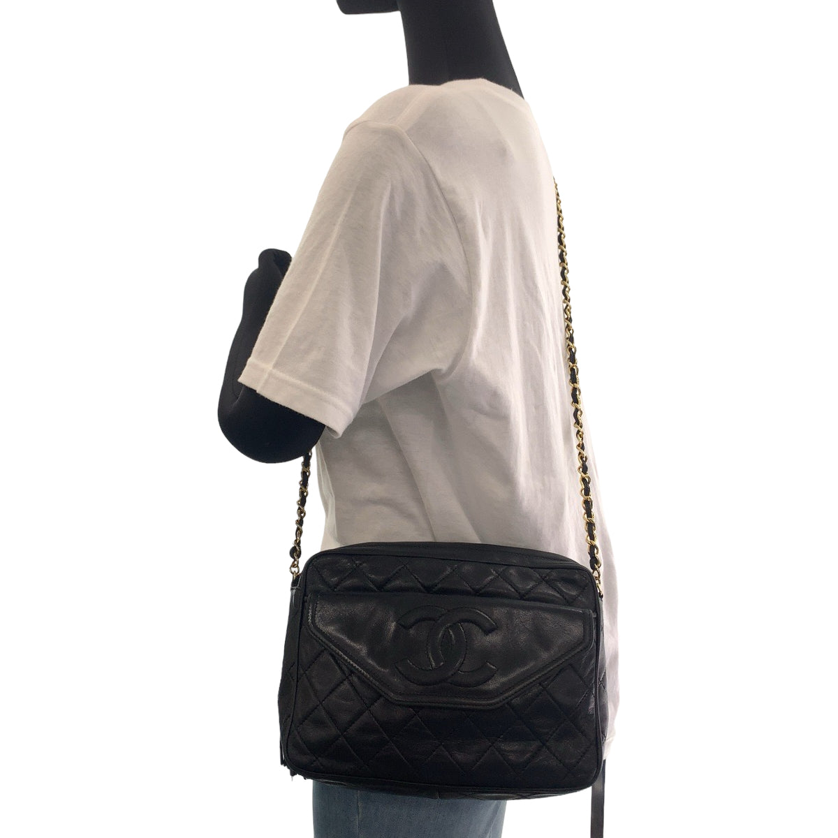 Chanel Vintage Matelasse Lambskin Fringe Crossbody Bag in Very Good Condition