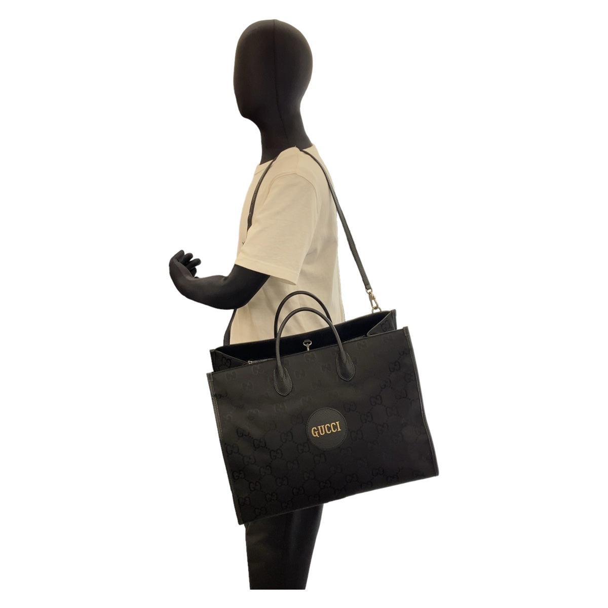 Gucci Off The Grid Nylon/Leather GG Pattern Tote Bag 630353 in Excellent Condition