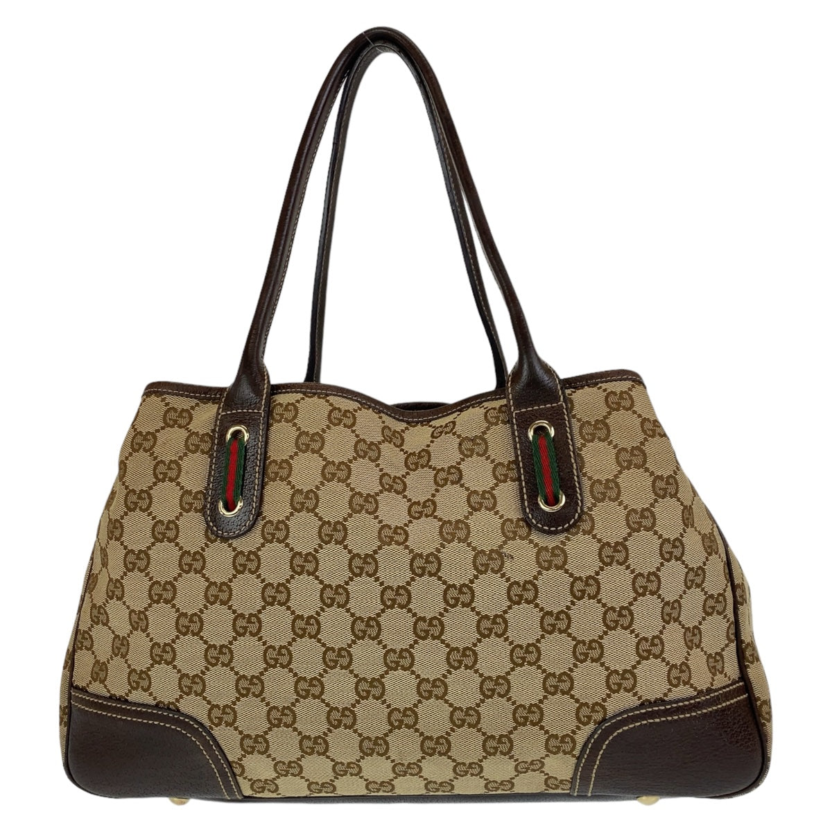 Gucci Princy GG Canvas Leather Tote Shoulder Bag