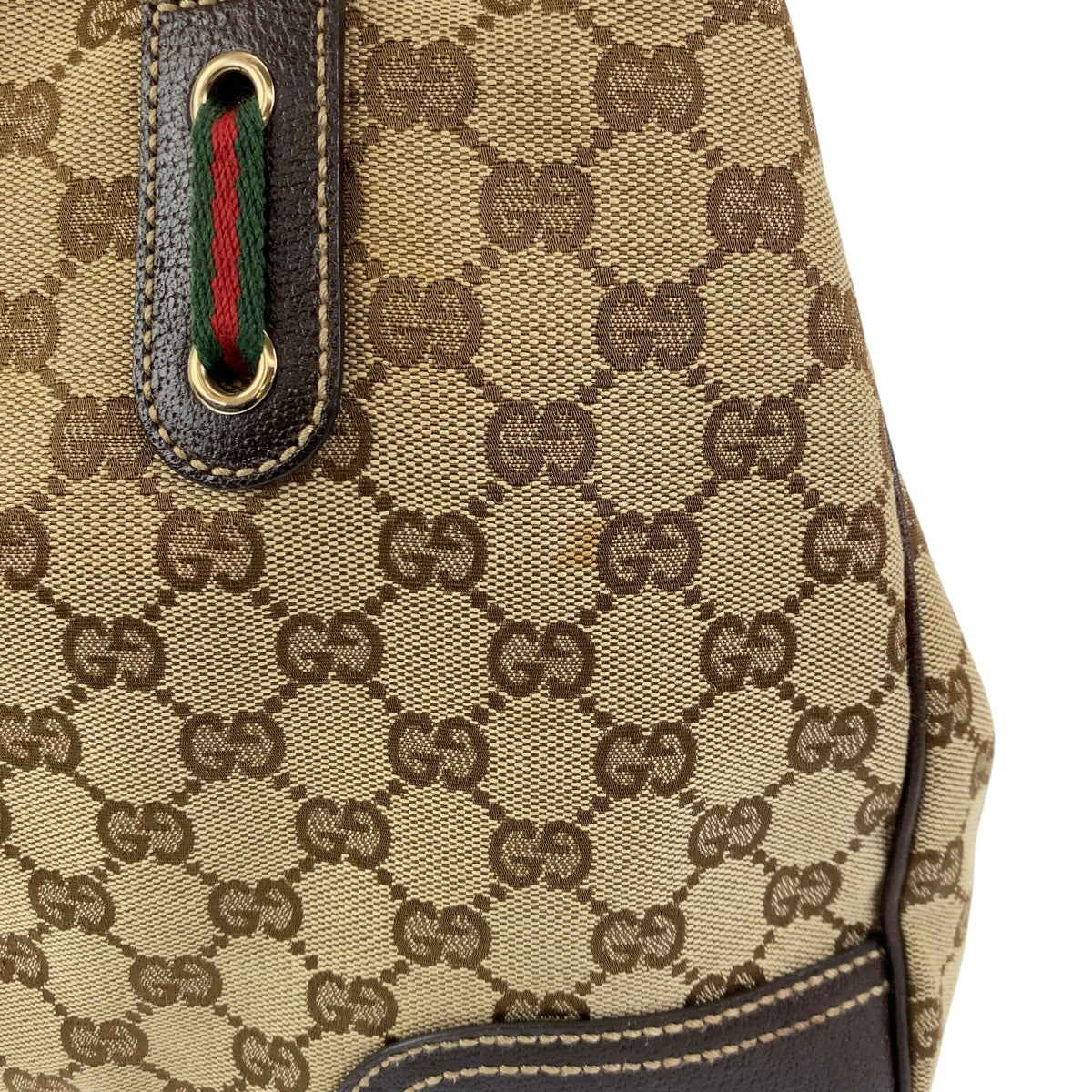 Gucci Princy GG Canvas Leather Tote Shoulder Bag