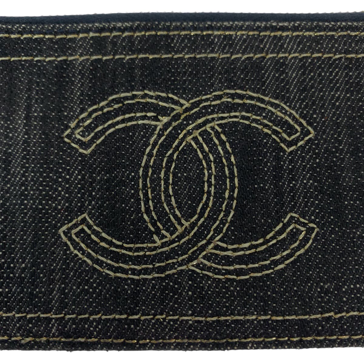 Chanel Denim Coin Case with Chain