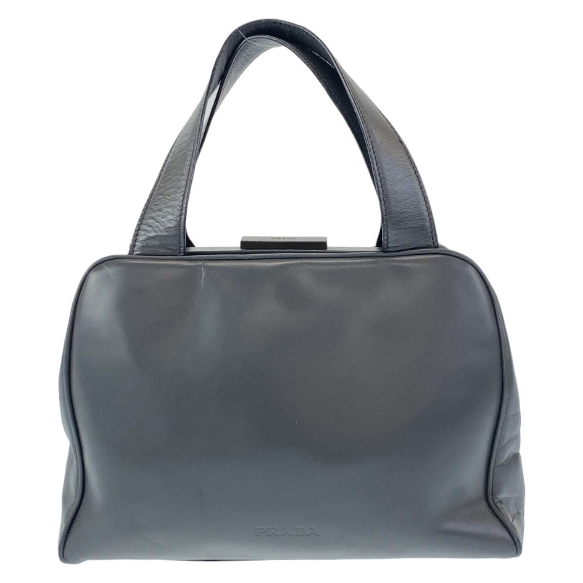 Prada Leather Handbag Gray