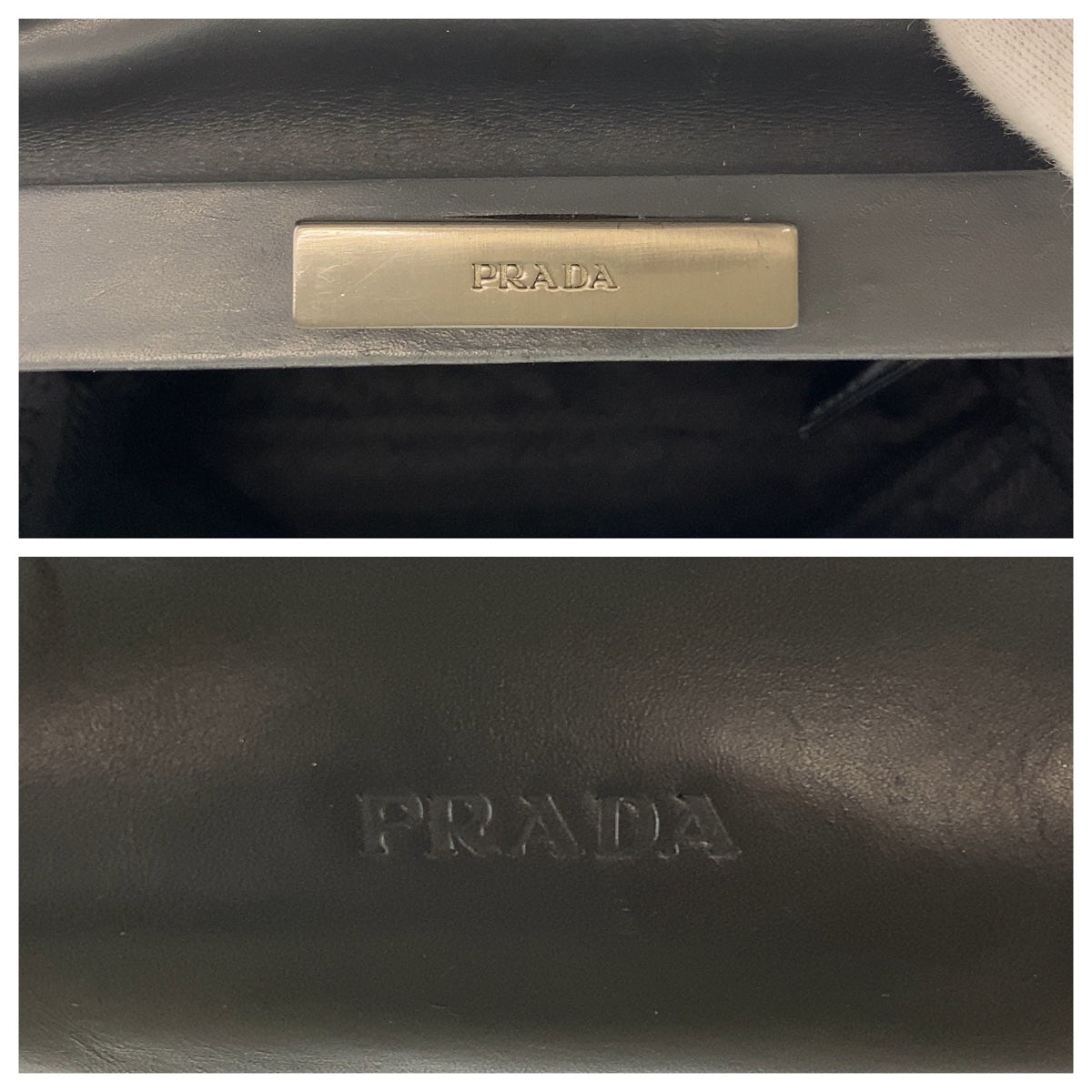 Prada Leather Handbag 406990 in Very Good Condition