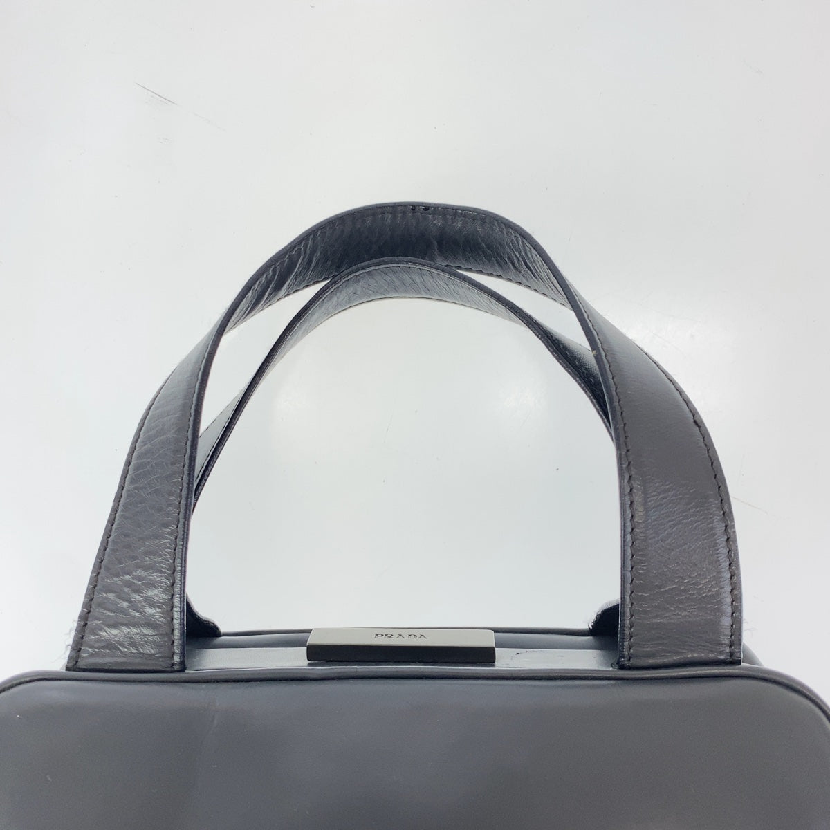 Prada Leather Handbag Gray