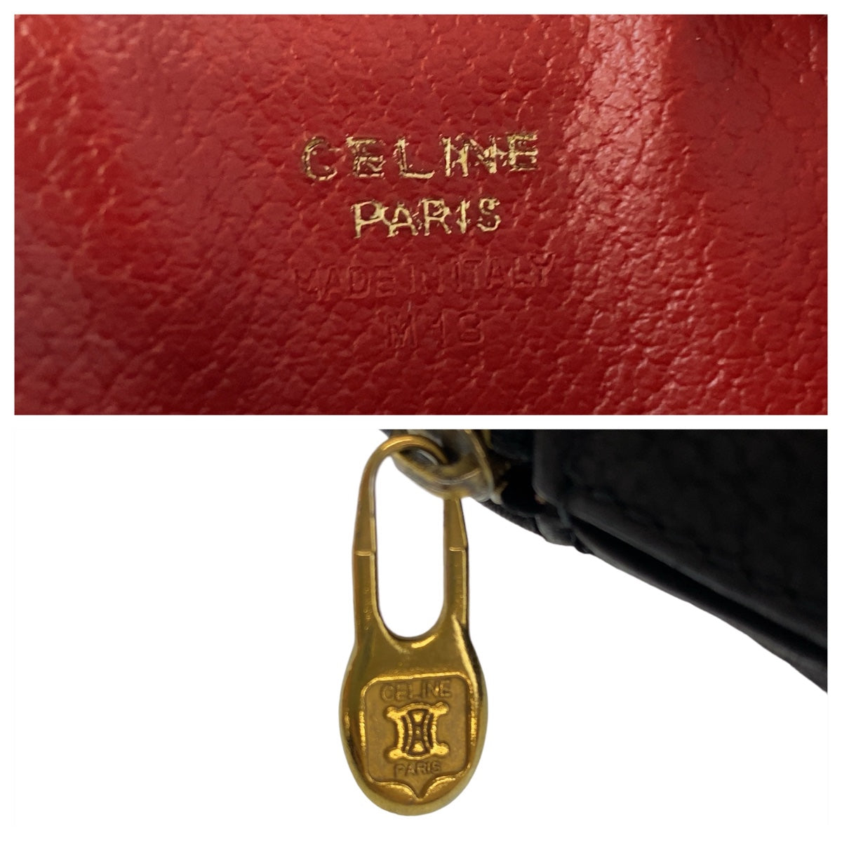 Celine Vintage Leather Triomphe Shoulder Bag