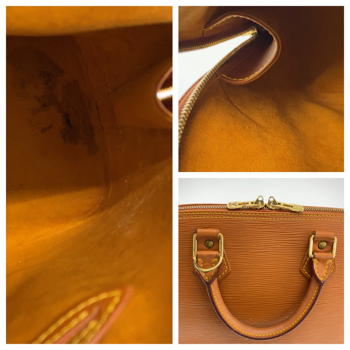 Louis Vuitton Epi Alma Handbag M52148