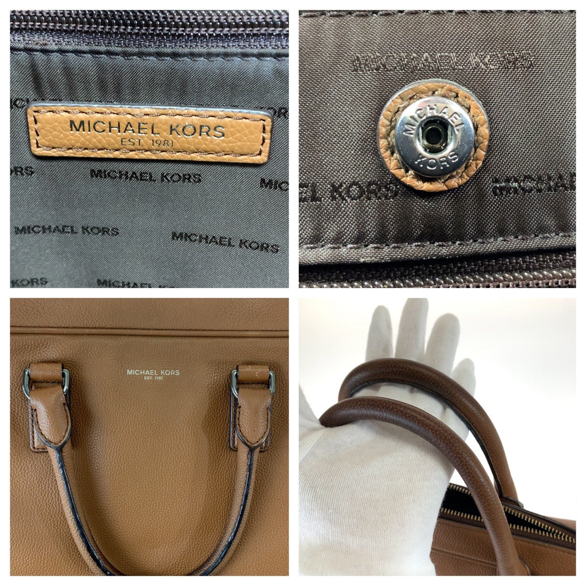 Michael Kors Leather Russell Briefcase in Very Good Condition