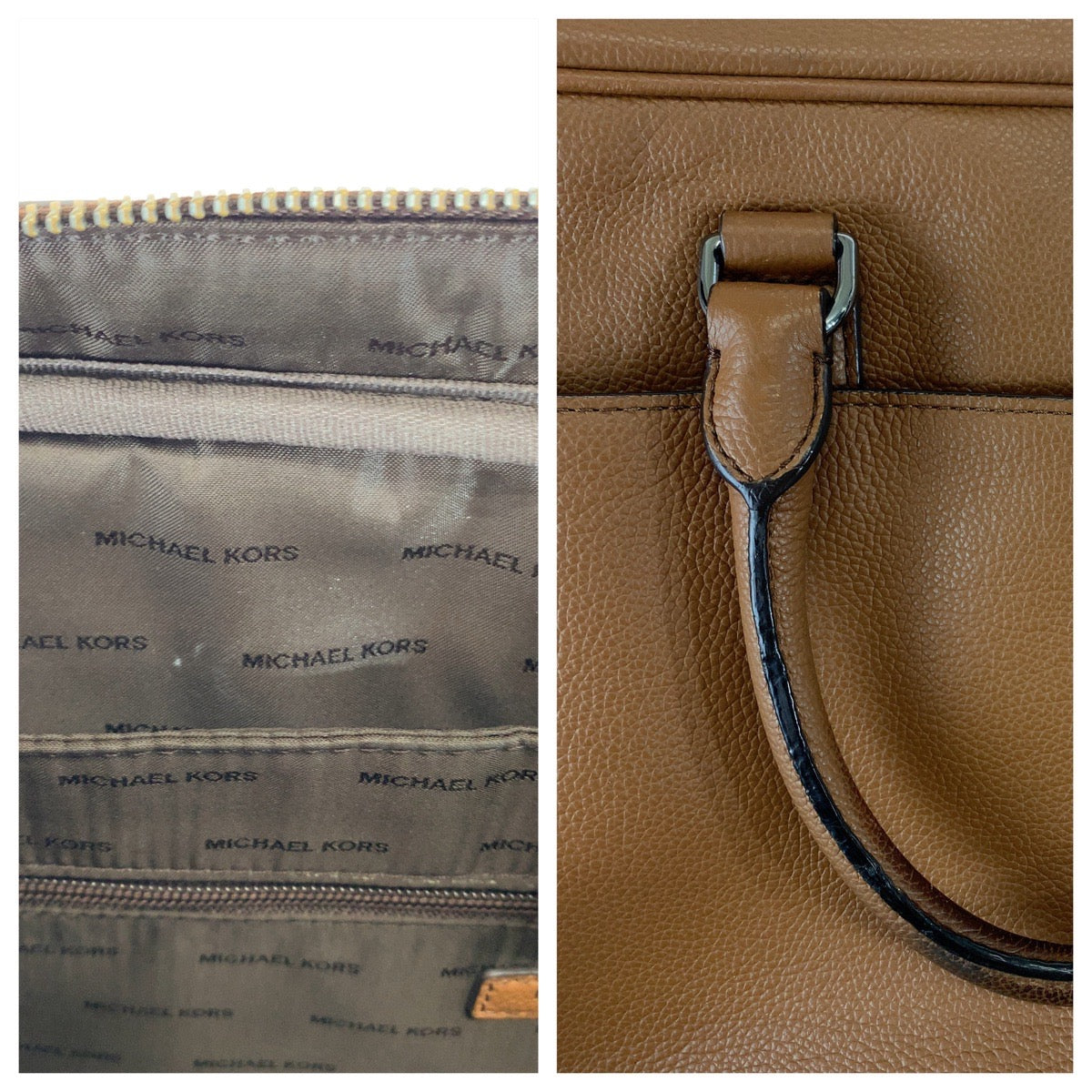 Michael Kors Leather Russell Briefcase in Very Good Condition