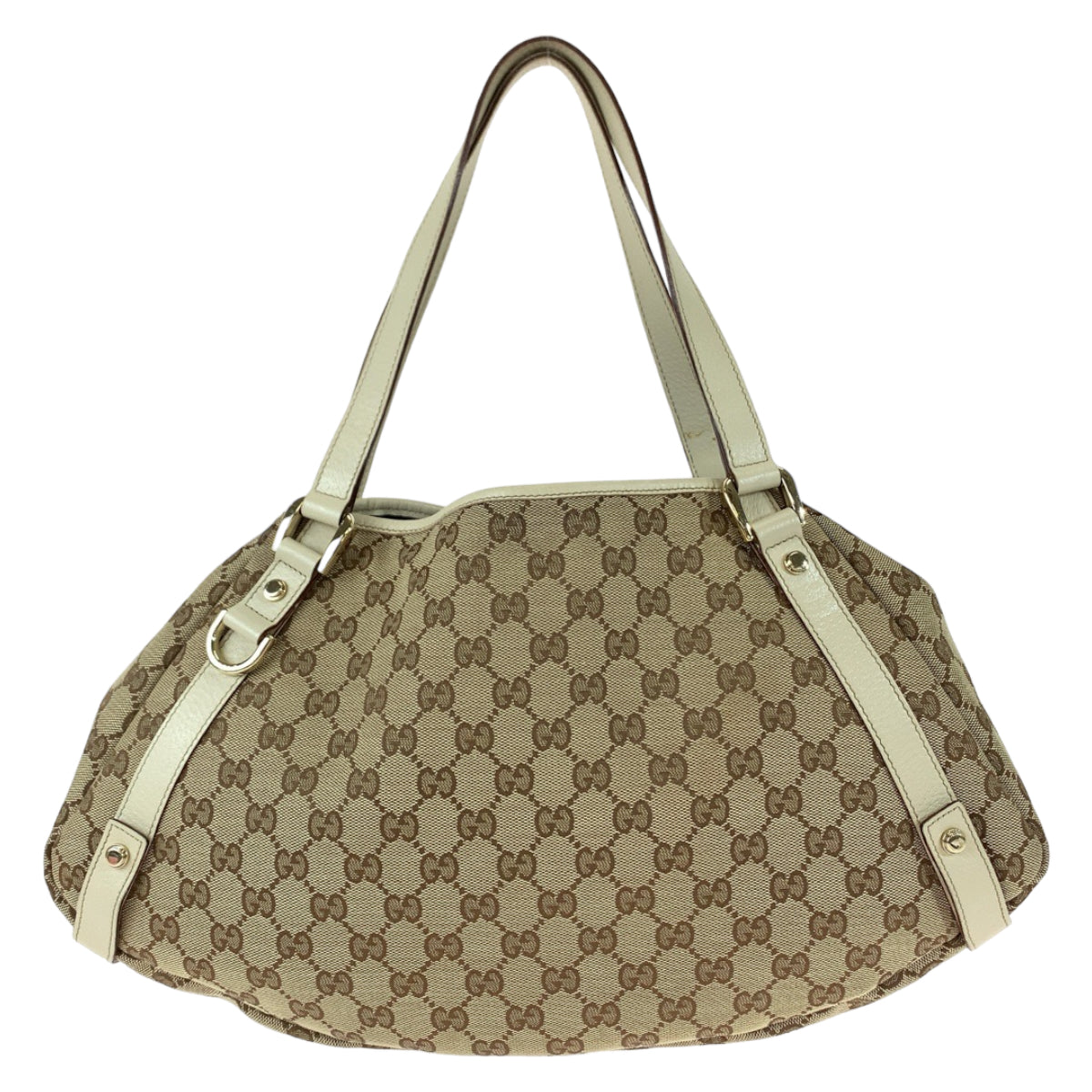 Gucci Abbey GG Canvas Leather Shoulder Bag