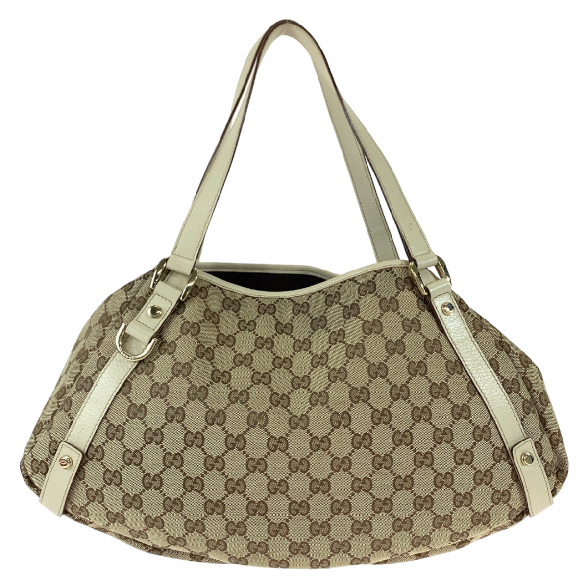 Gucci Abbey GG Canvas Leather Shoulder Bag