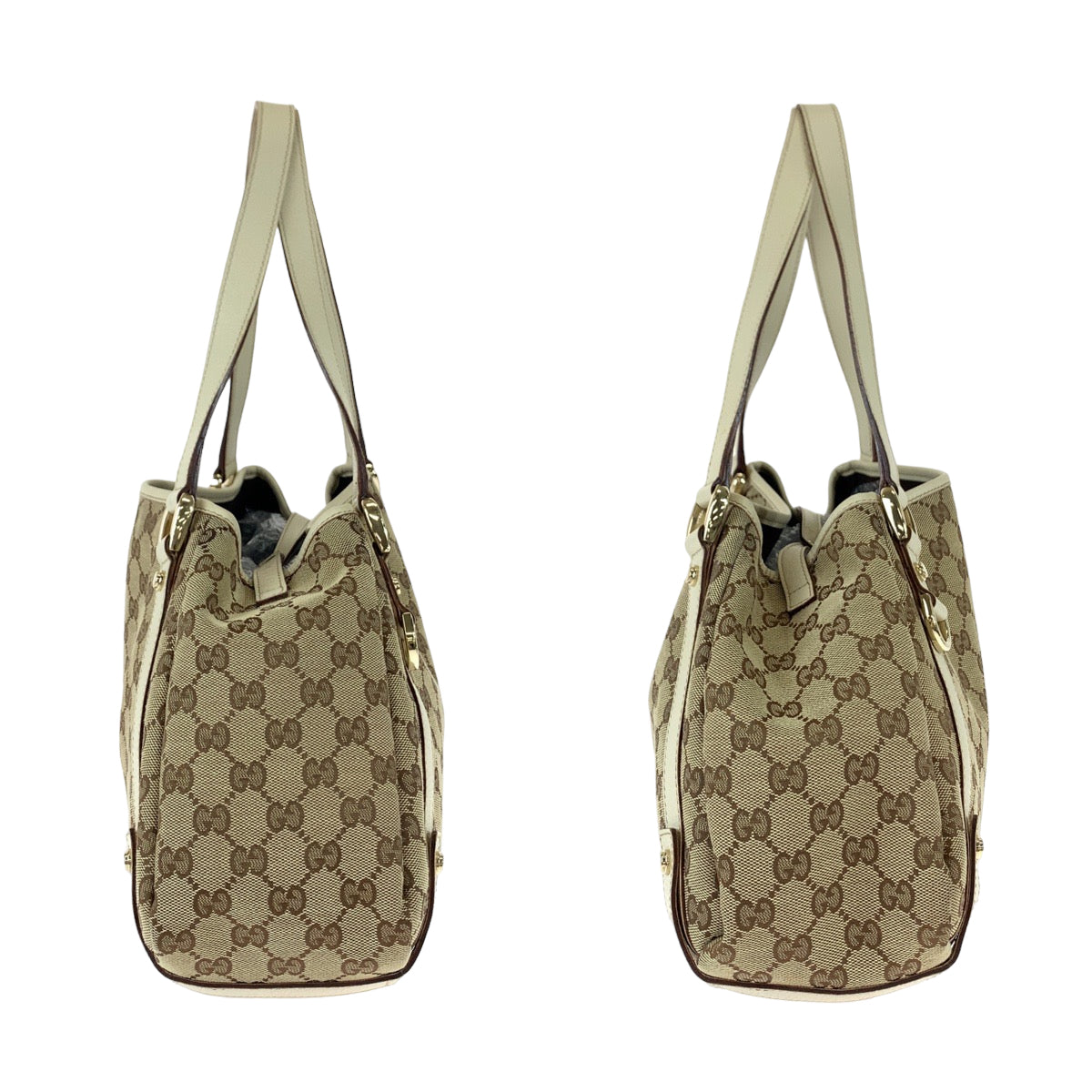 Gucci Abbey GG Canvas Leather Shoulder Bag