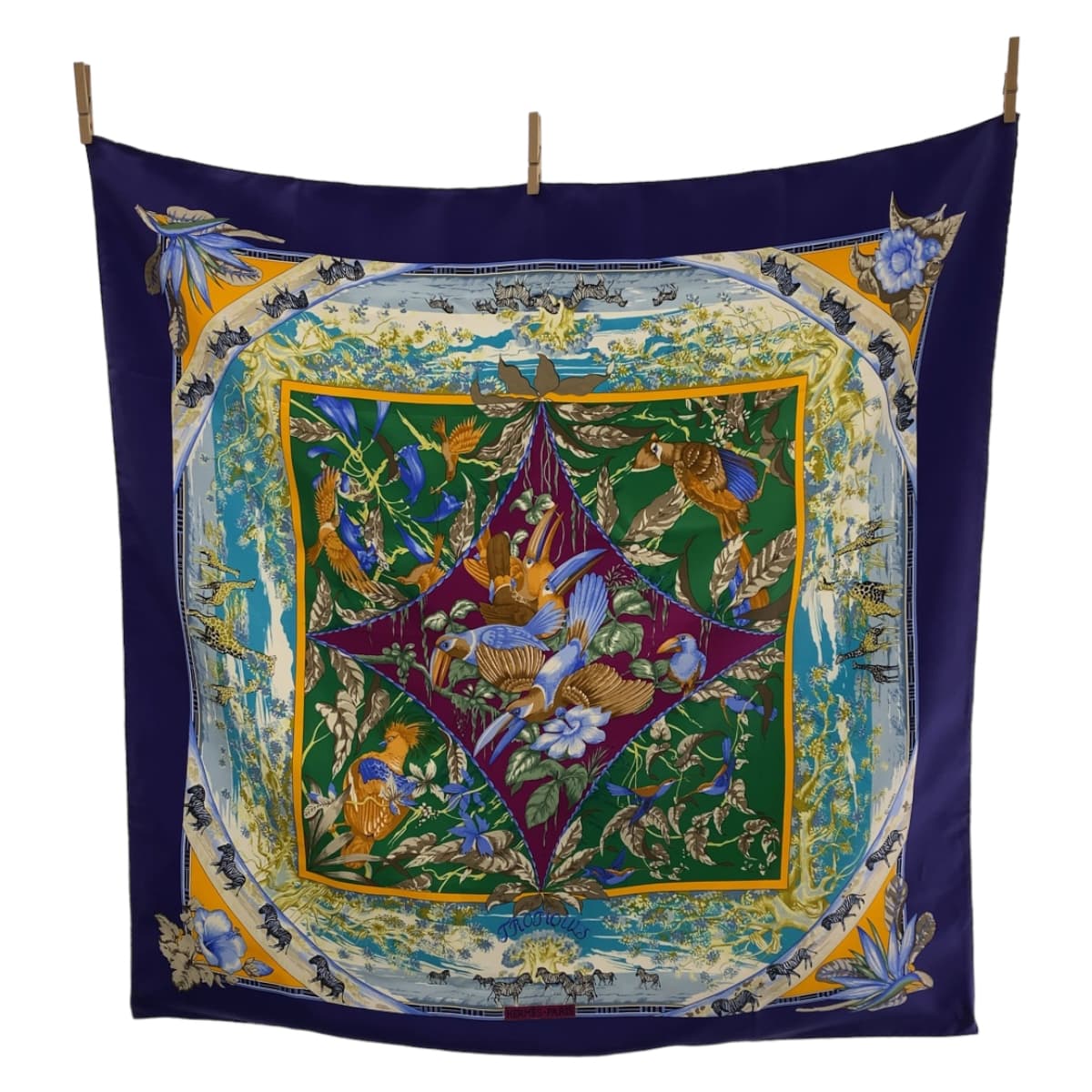 Hermes Silk Tropiques Scarf