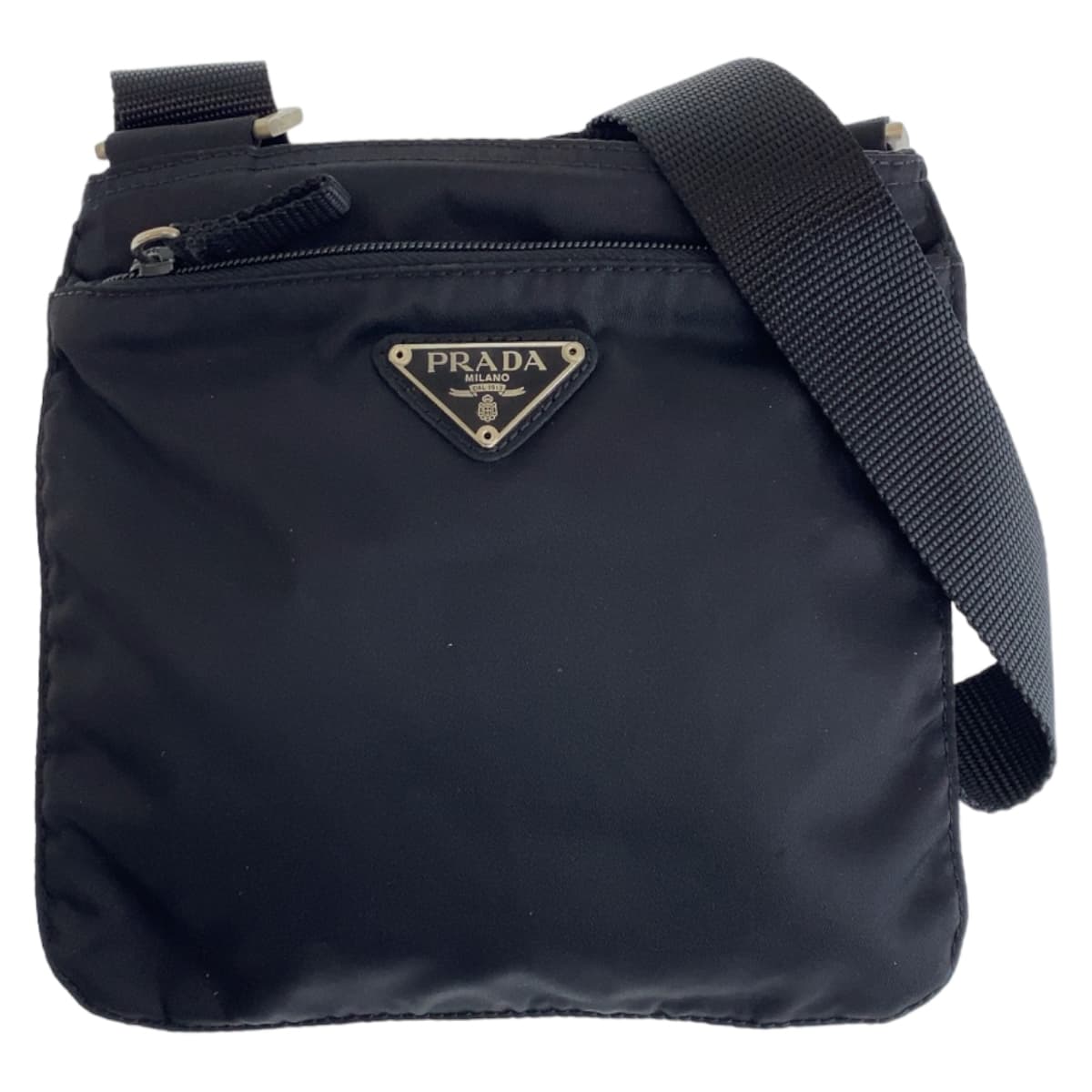 Prada Nylon Tessuto Triangle Logo Crossbody Bag