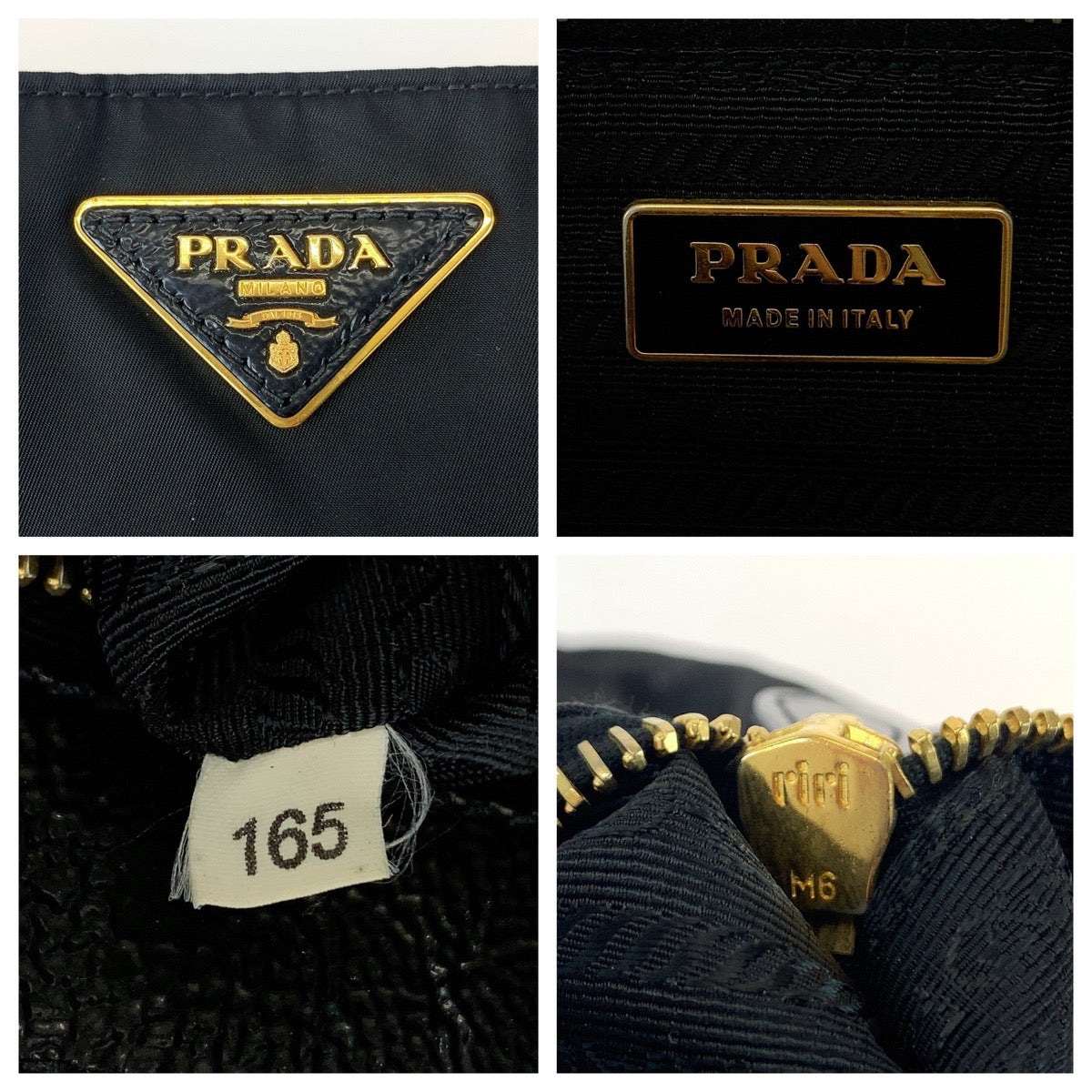 Prada Nylon Tessuto Triangle Logo Tote Bag in Very Good Condition