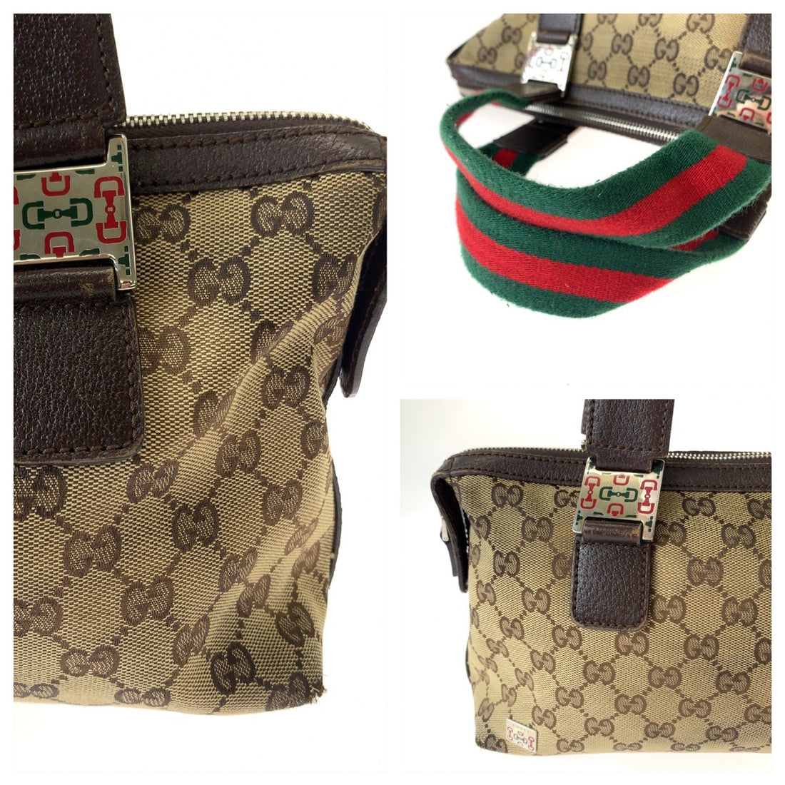 Gucci GG Canvas Handbag Mini Boston Bag