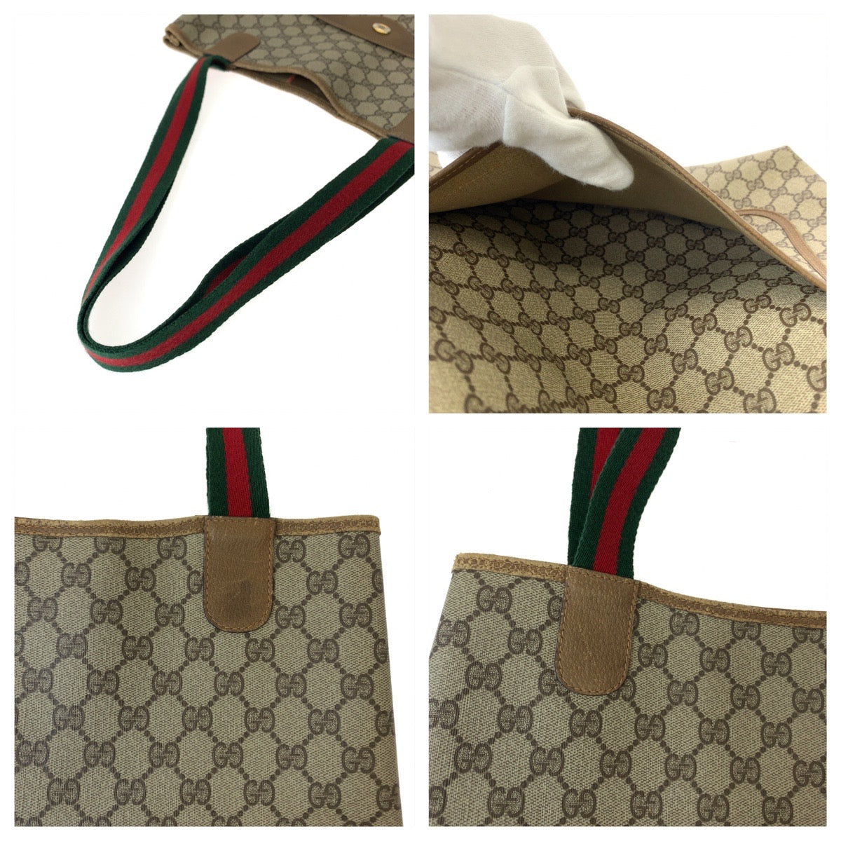 Gucci Vintage GG Supreme Canvas Tote Bag in Very Good Condition