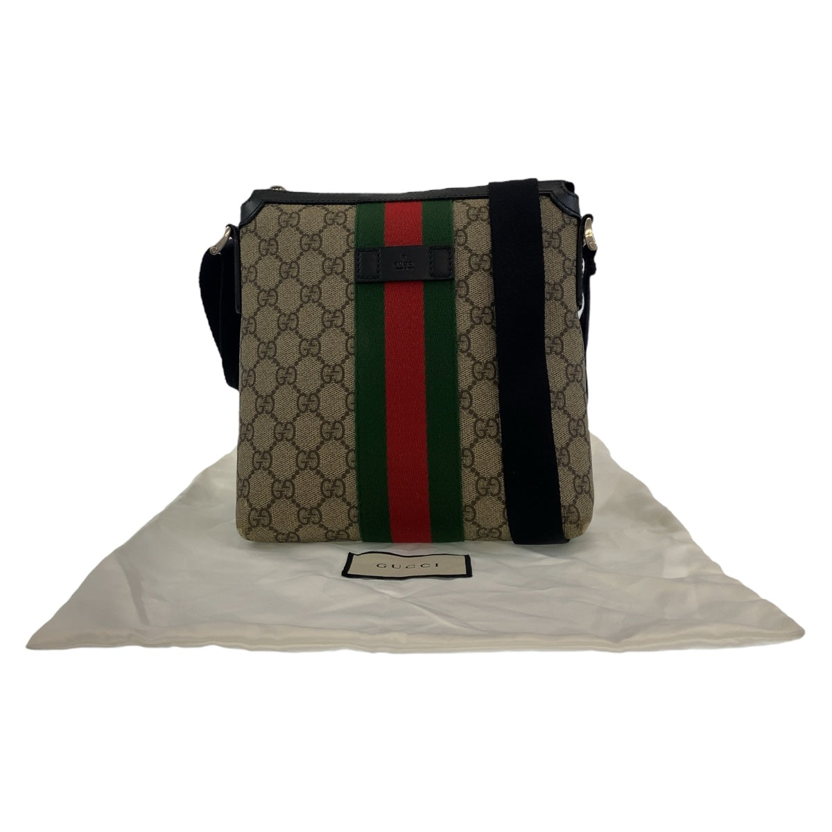 Gucci GG Supreme Canvas Shoulder Bag 471454 in Very Good Condition