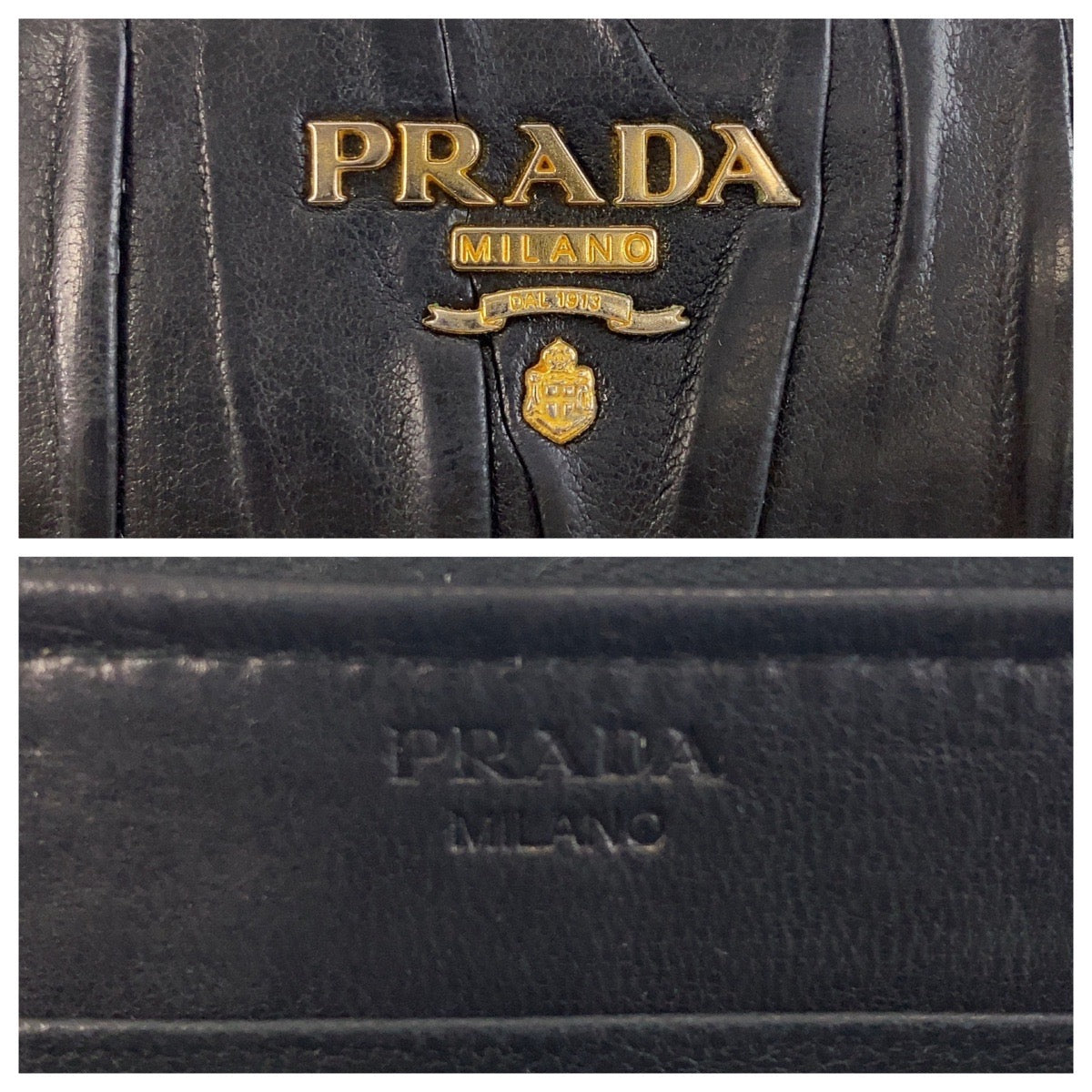 Prada Matelassé Leather Long Wallet