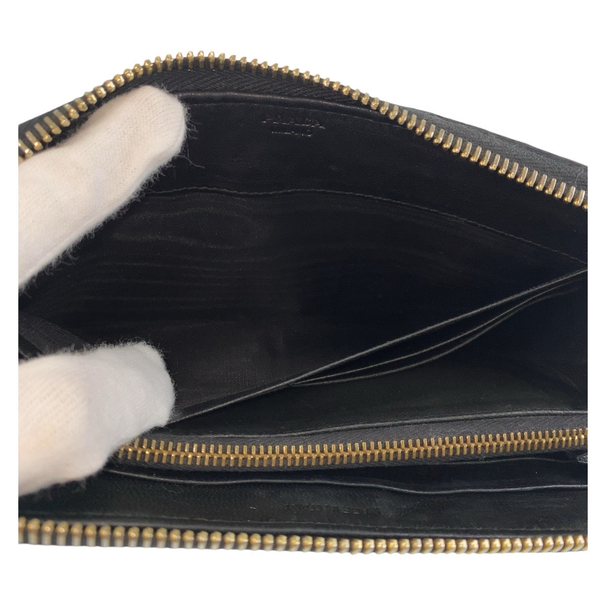 Prada Matelassé Leather Long Wallet