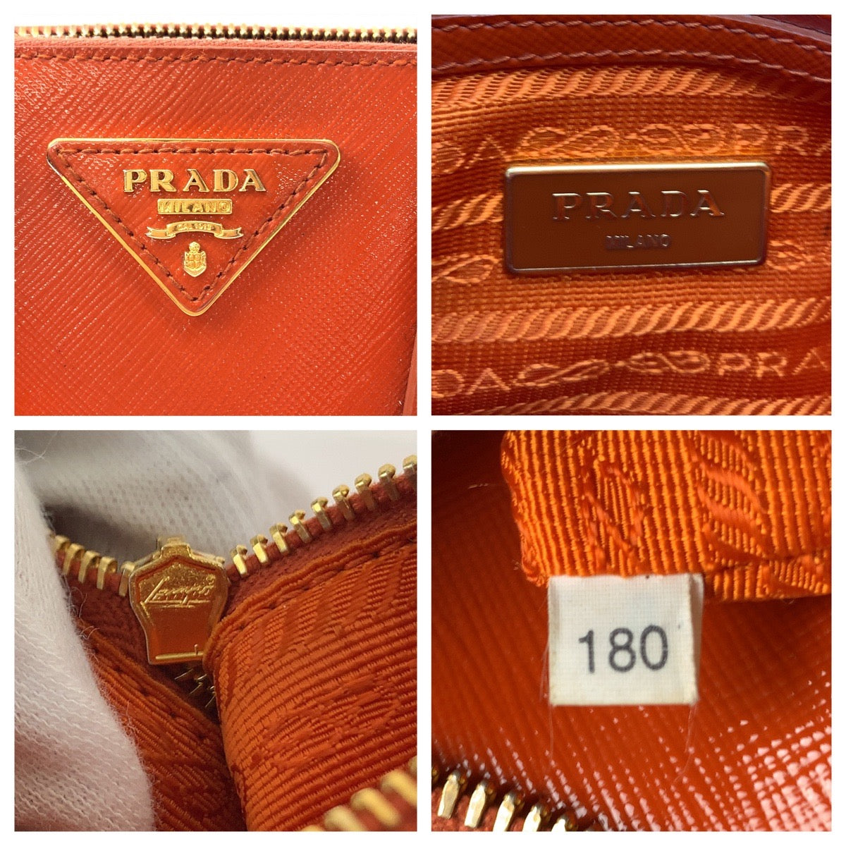 Prada Patent Saffiano Promenade Leather Handbag BL0838 in Very Good Condition