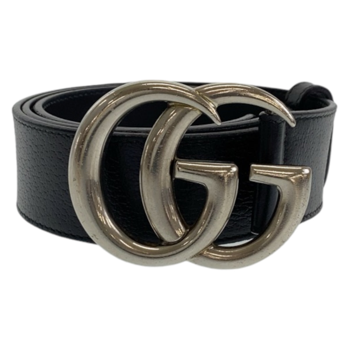 Gucci Marmont GG Logo Leather Belt Buckle