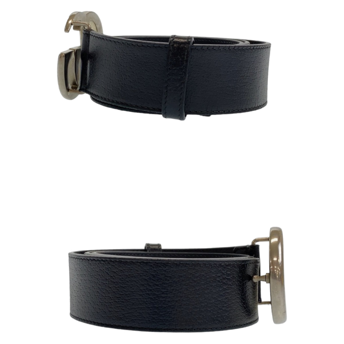 Gucci Leather Double G Belt 34 in Very Good Condition