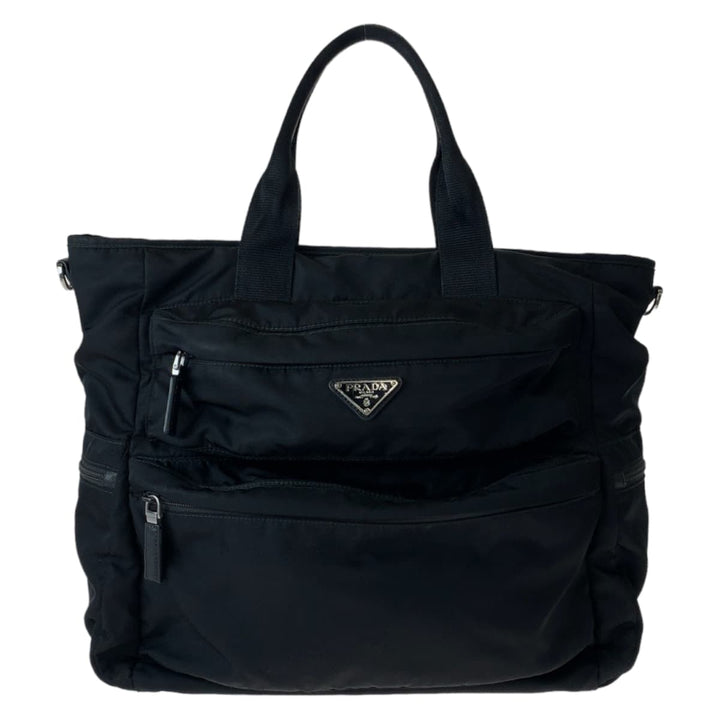 Prada Nylon Leather Briefcase