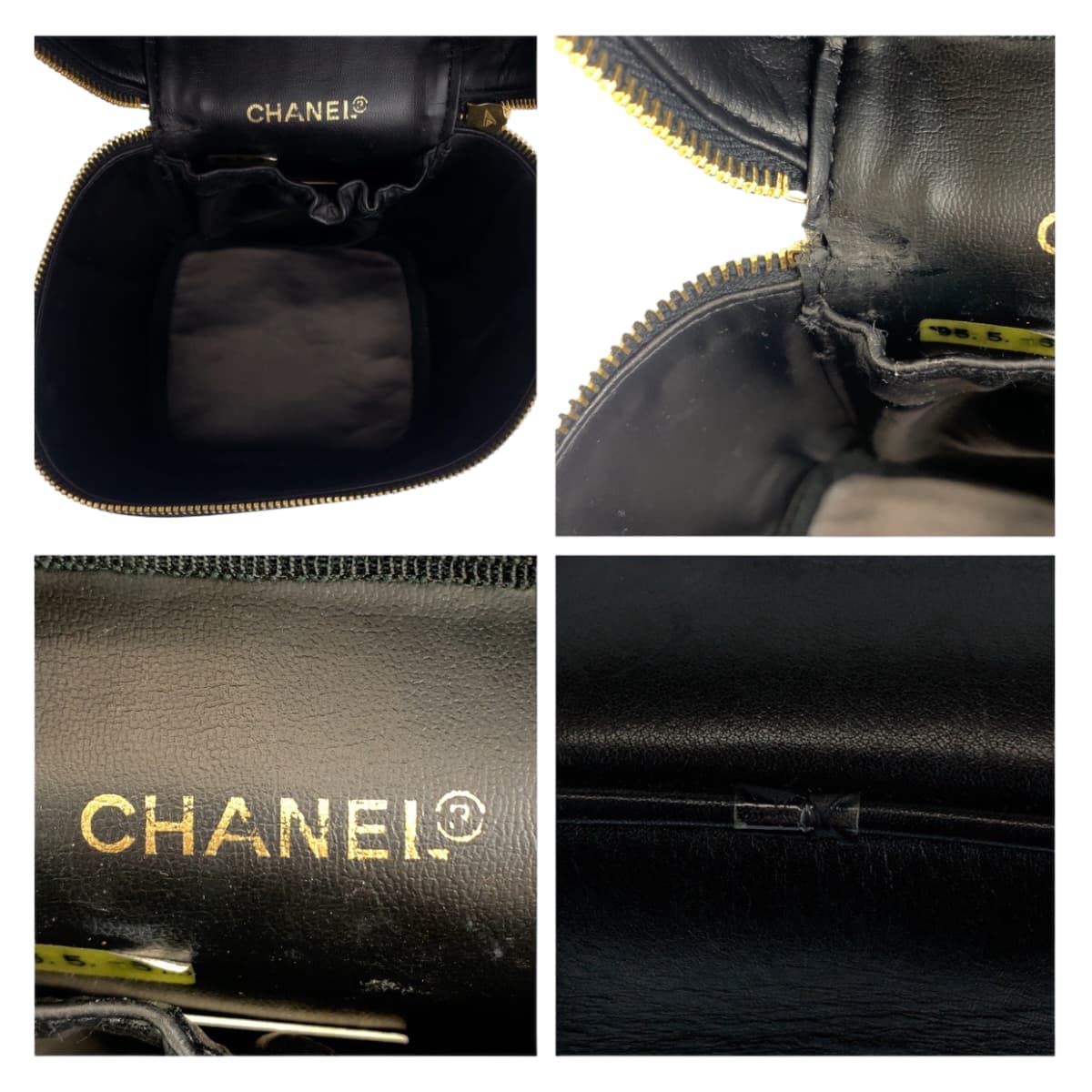 Chanel Vintage CC Vanity Handbag Black