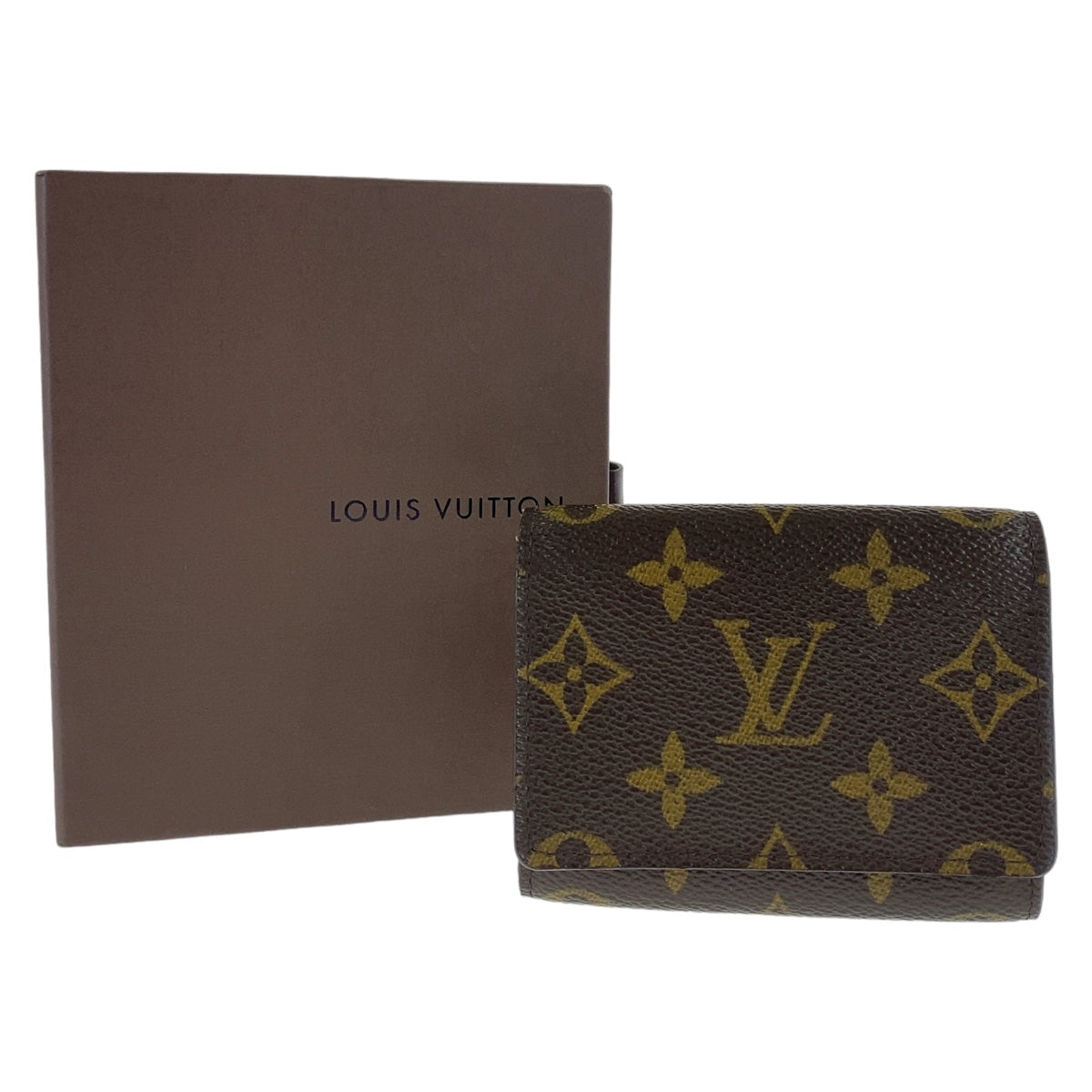 Louis Vuitton Monogram Enveloppe Carte de Visite Card Case M62920 in Very Good Condition