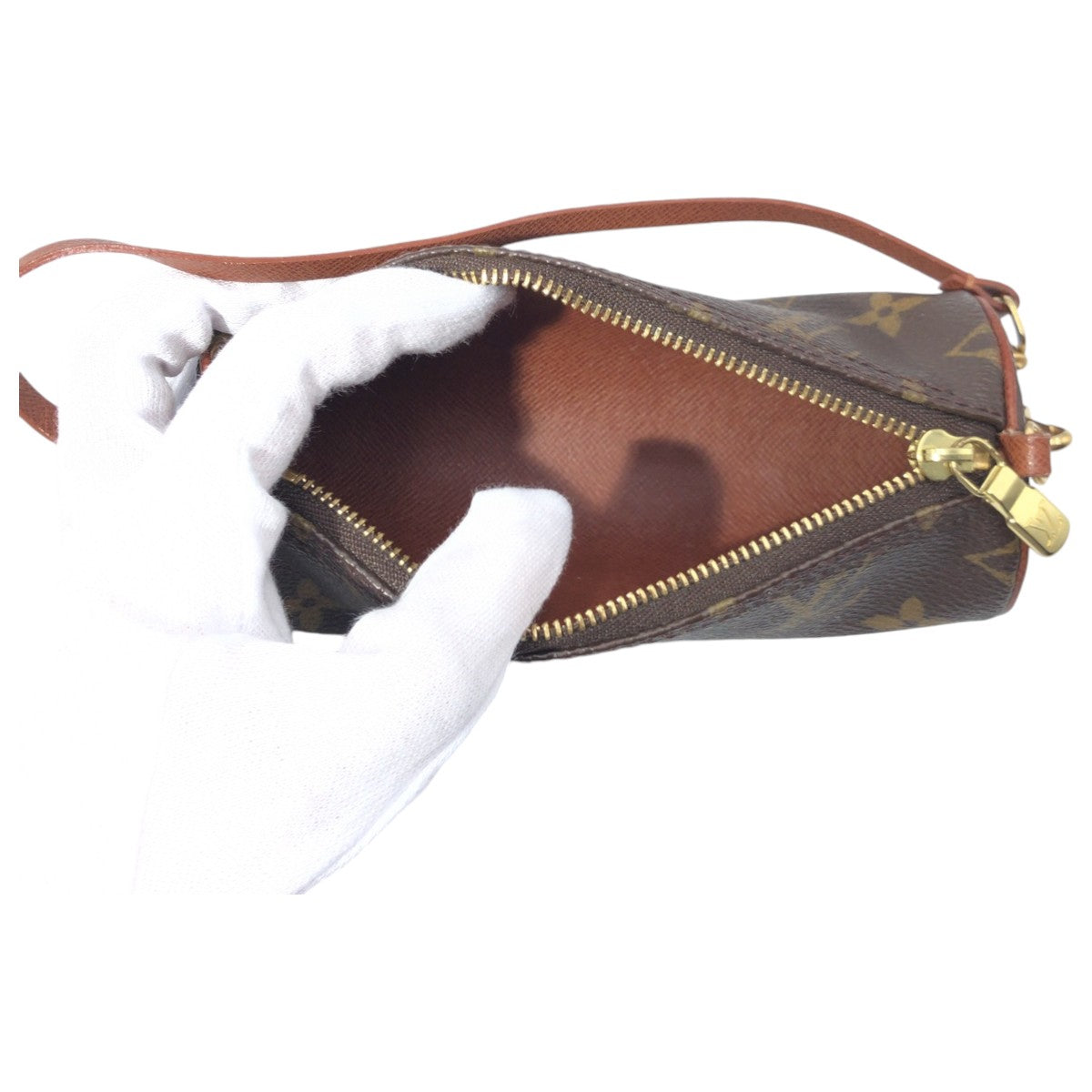 Louis Vuitton Monogram Papillon Pouch Brown