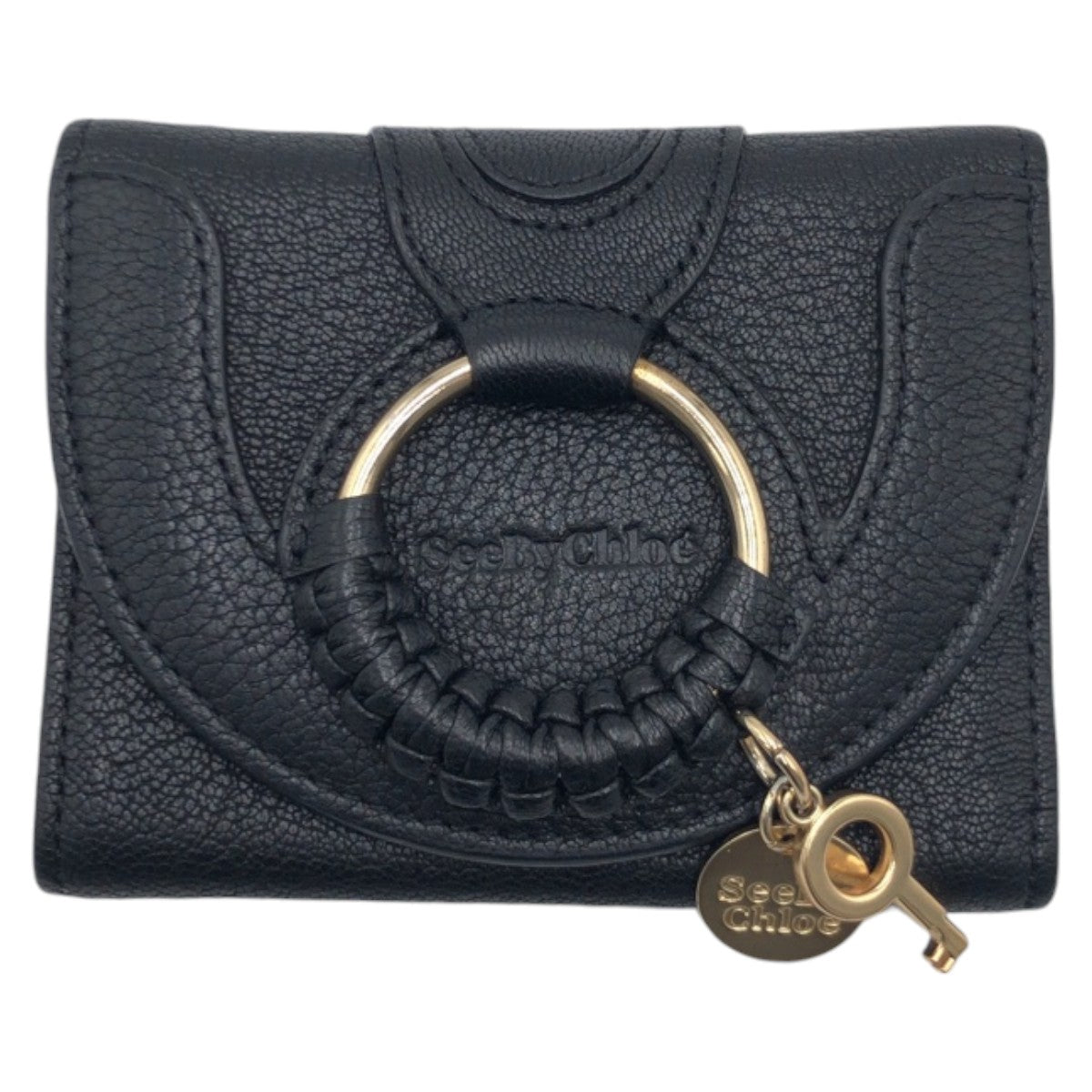 Chloe HANA Black Leather Compact Wallet