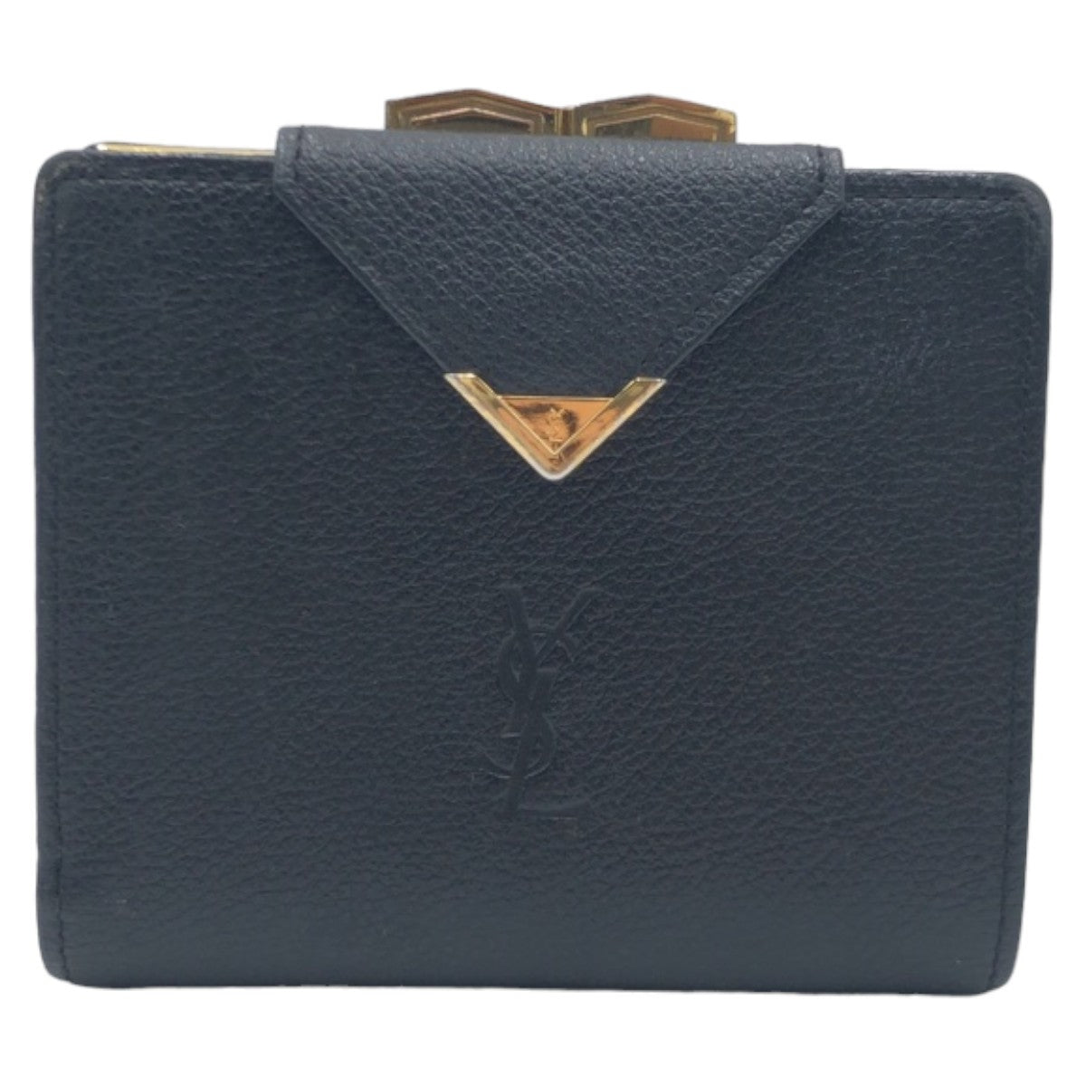 Yves Saint Laurent Leather Compact Wallet in Very Good Condition