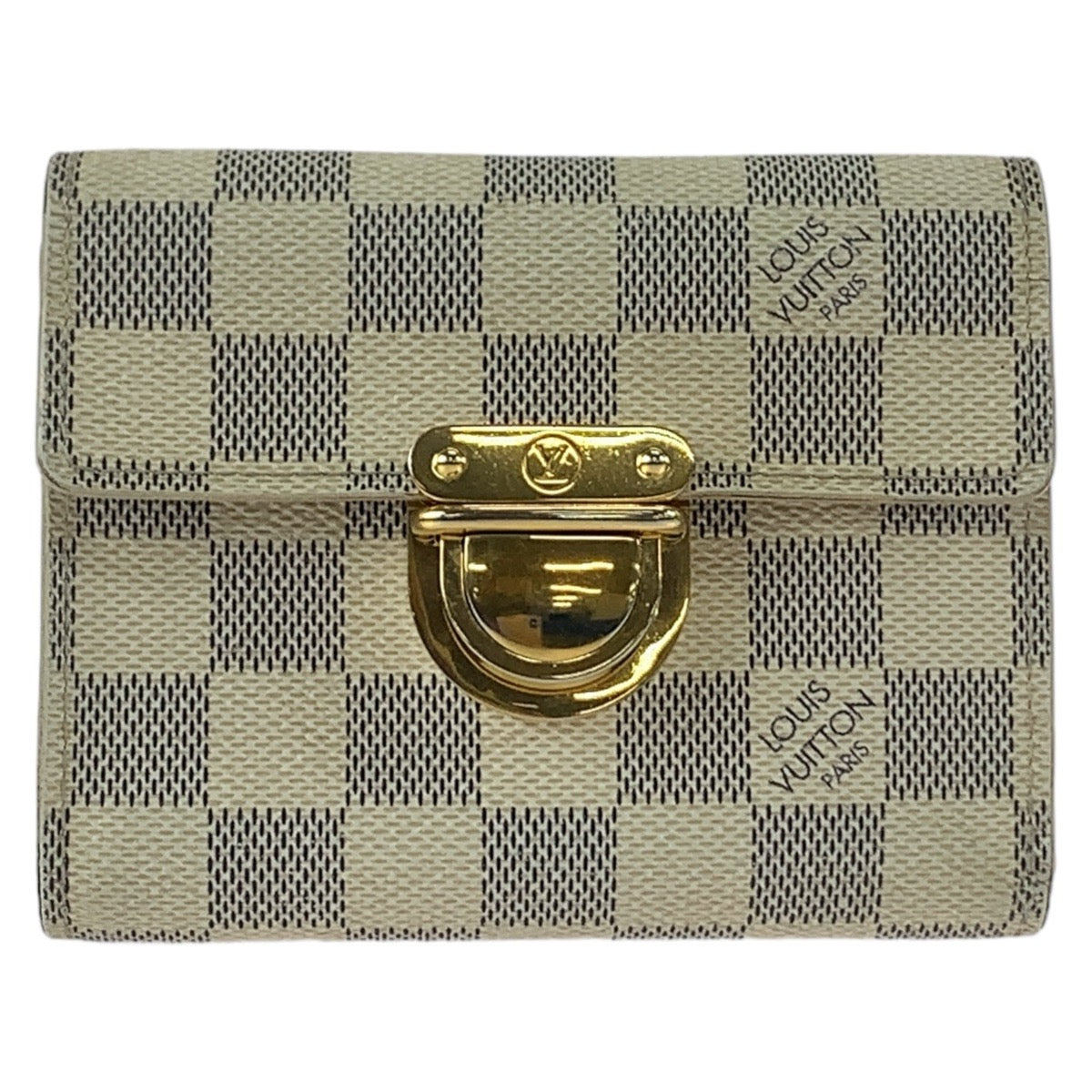 Louis Vuitton Damier Azur Koala Compact Wallet N60013 in Very Good Condition