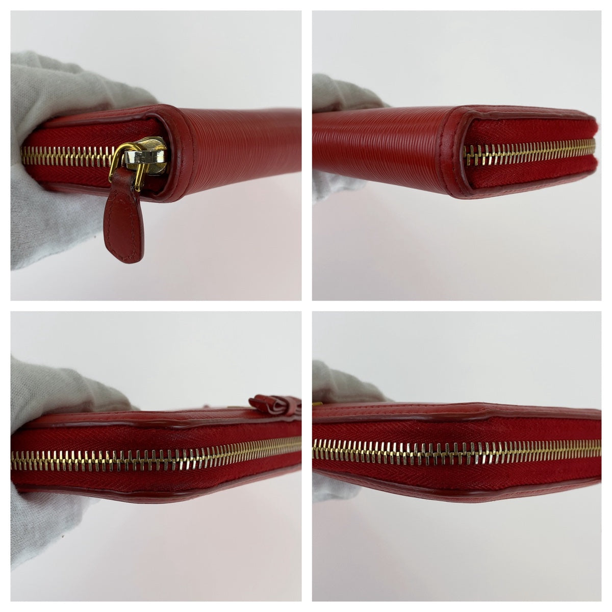 Prada Leather Ribbon Long Wallet 407167 in Very Good Condition