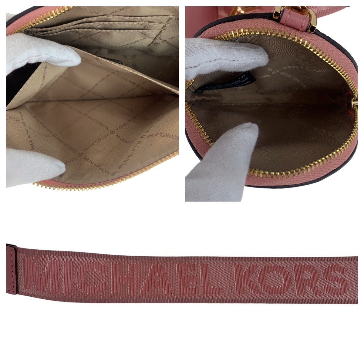 Michael Kors Pink Leather Shoulder Bag