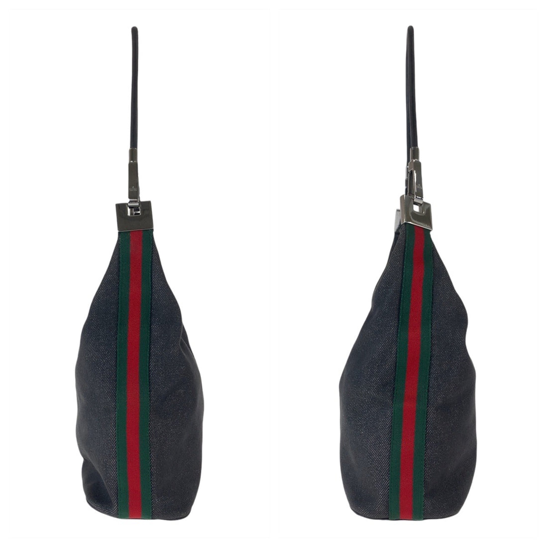 Gucci Canvas/Leather Hobo Shoulder Bag