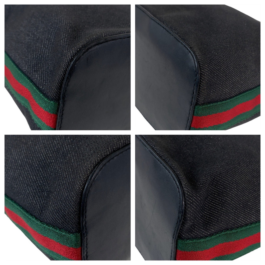 Gucci Canvas/Leather Hobo Shoulder Bag