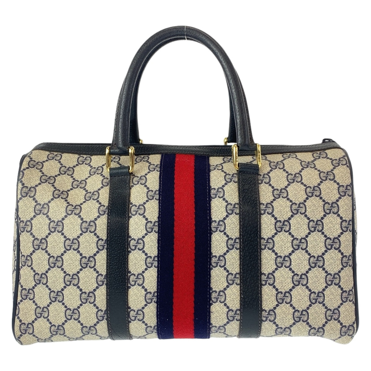 Gucci GG Supreme Canvas Boston Bag Handbag in Very Good Condition