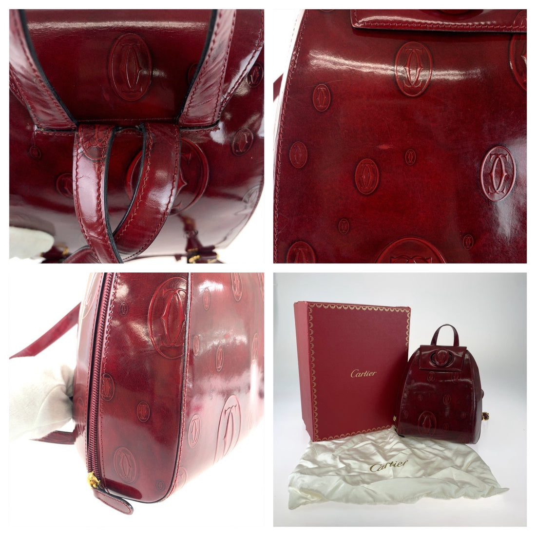 Cartier Happy Birthday Red Enamel Backpack 407182